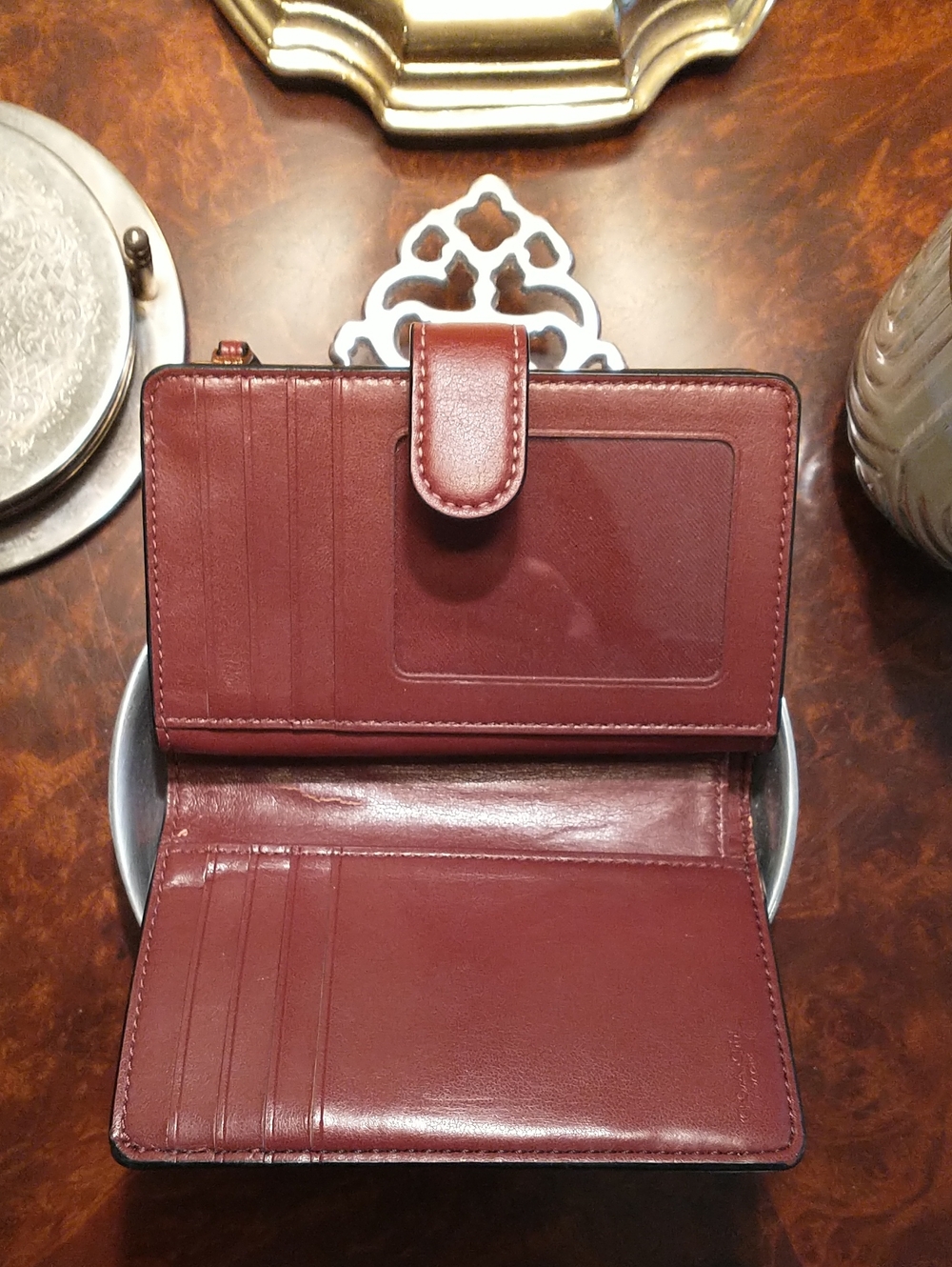 Whimsical Coach  Signature Canvas Small Wallet with Cartoon Accents - Picture 4 of 14